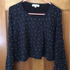 Umgee Adorable Crop Top Knit Size Large